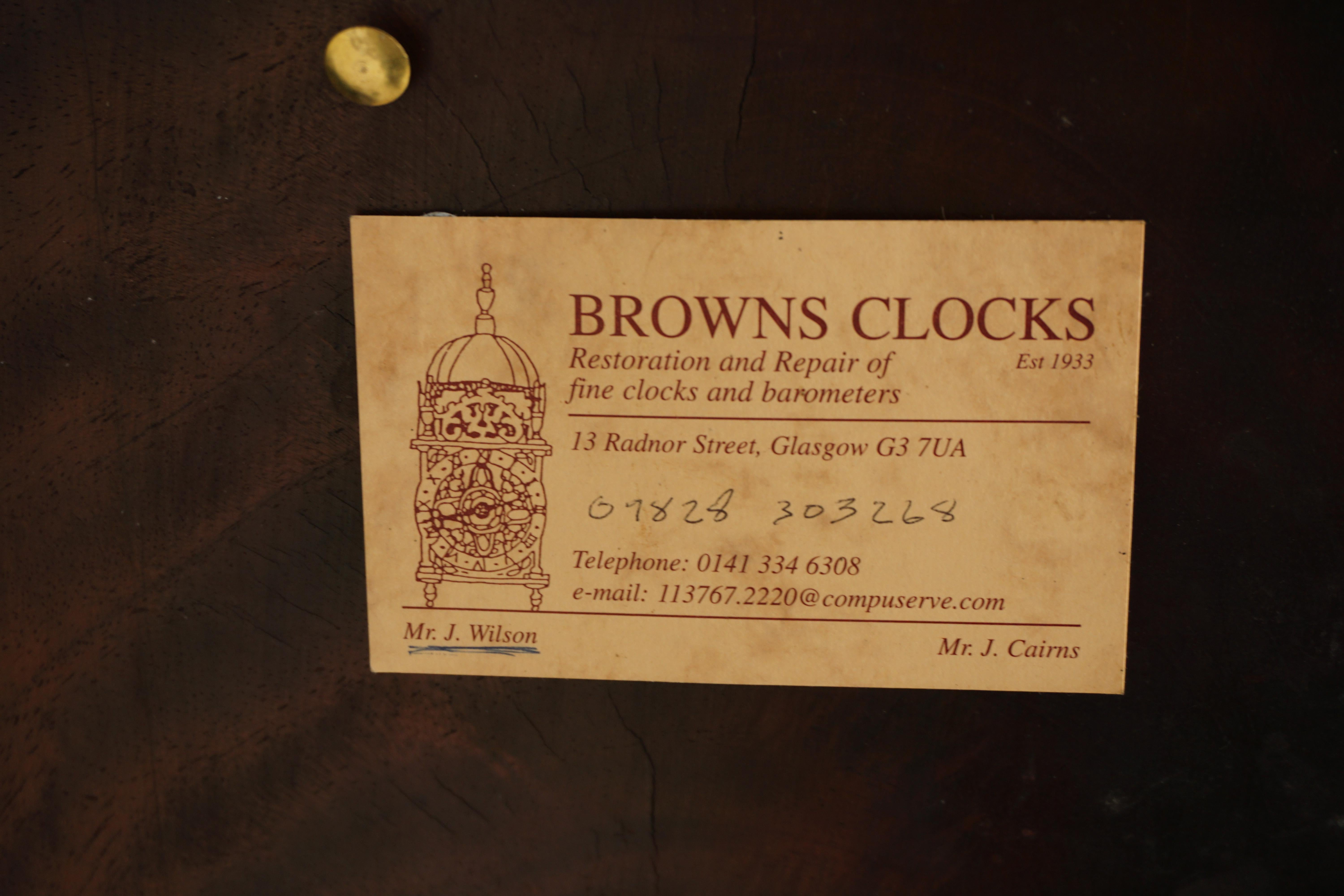 Vic. Grandfather Long Case Clock by J Pelling of Lesmahagow, Scotland 1870, H525 1