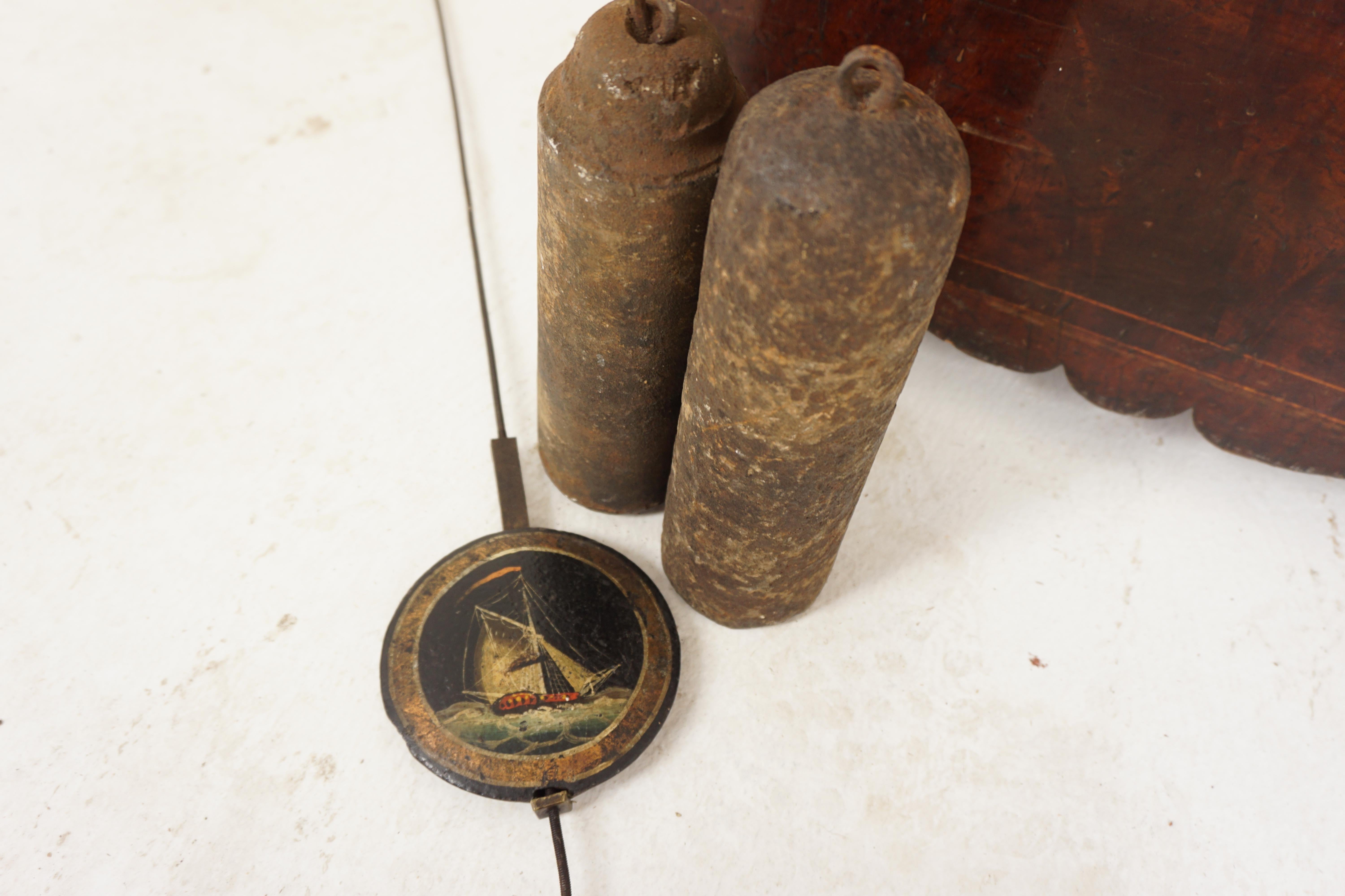Vic. Grandfather Long Case Clock by J Pelling of Lesmahagow, Scotland 1870, H525 2