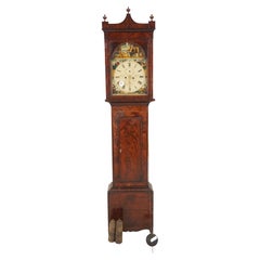 Vic. Grandfather Long Case Clock by J Pelling of Lesmahagow, Scotland 1870, H525