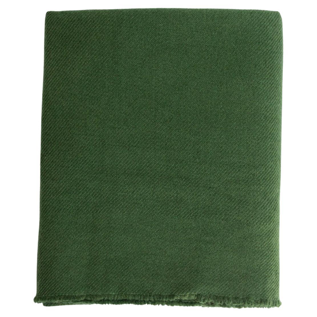 Vica Cashmere Throw Green For Sale