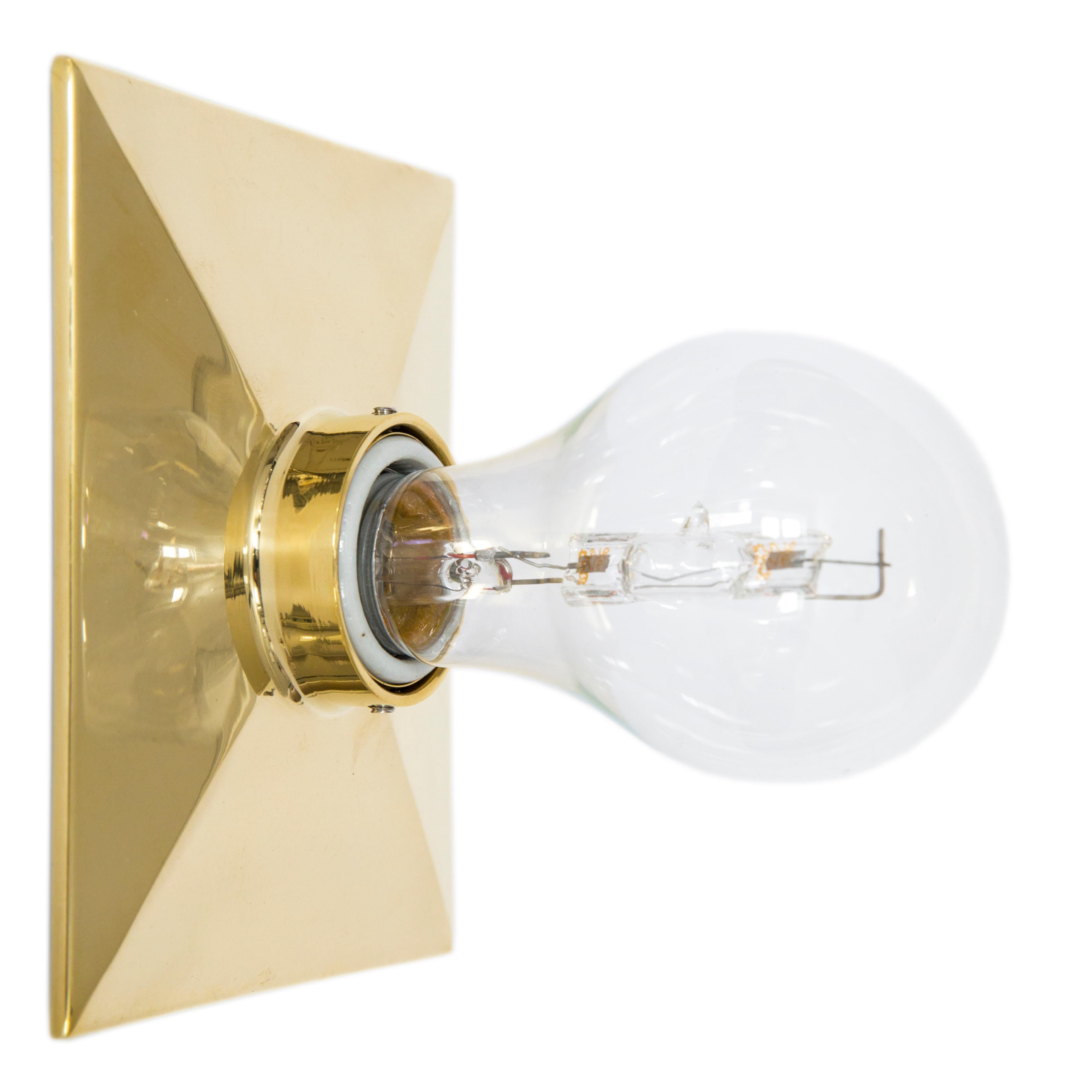 The vica light is a rectangular cast metal escutcheon plate with a beveled edge design and porcelain socket. The fixture can be wall or ceiling mounted. 

The maximum wattage bulb recommended is 60W. The Vica Light is UL listed.

Handcrafted in