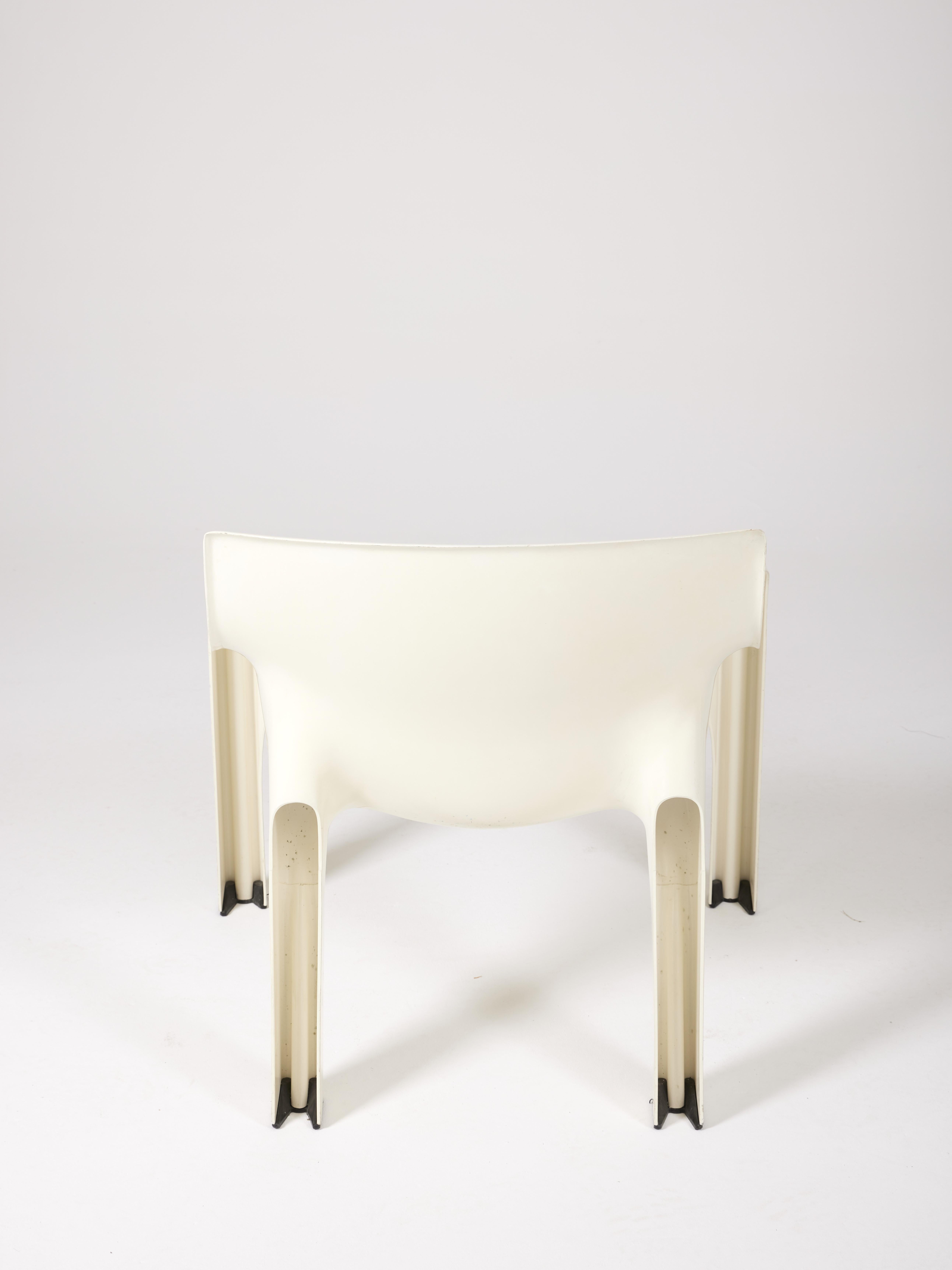 PVC Vicario Chair Set by Vico Magistretti for Artemide, 1972