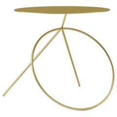 Viccarbe Bamba Side or Coffee Table, Brass Finish by Pedro Paulo Venzón