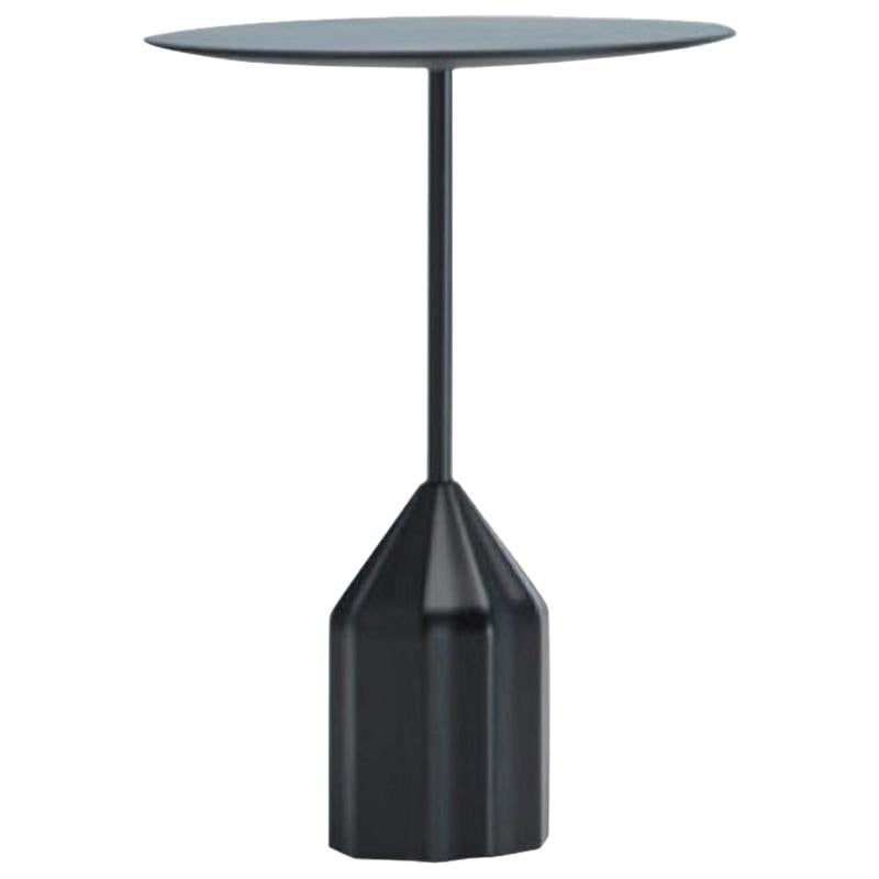 Viccarbe Burin Mini Side Table by Patricia Urquiola, Black. Measure 19.6 inches For Sale