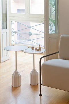 Viccarbe Burin Mini Side Table by Patricia Urquiola H21.6 inches- / White Finish