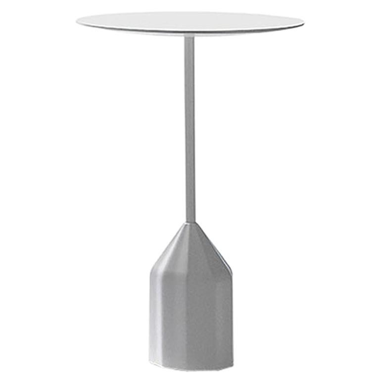 Viccarbe Burin Mini Side Table by Patricia Urquiola Silver For Sale