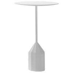 Viccarbe Burin Mini Side Table by Patricia Urquiola  / White Finish