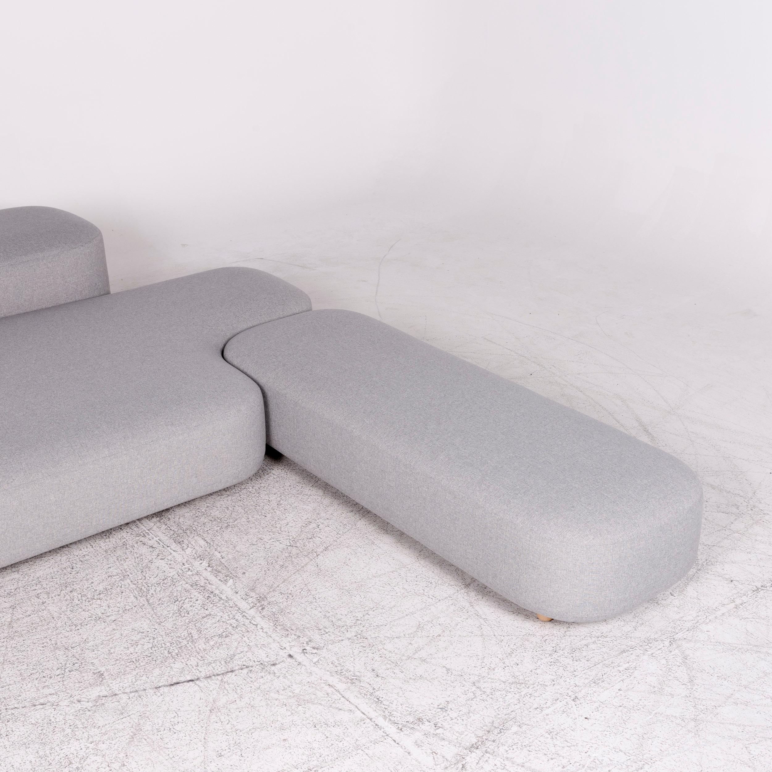 Viccarbe Common by Naoto Fukasawa Gray Corner Sofa Fabric In Excellent Condition For Sale In Cologne, DE