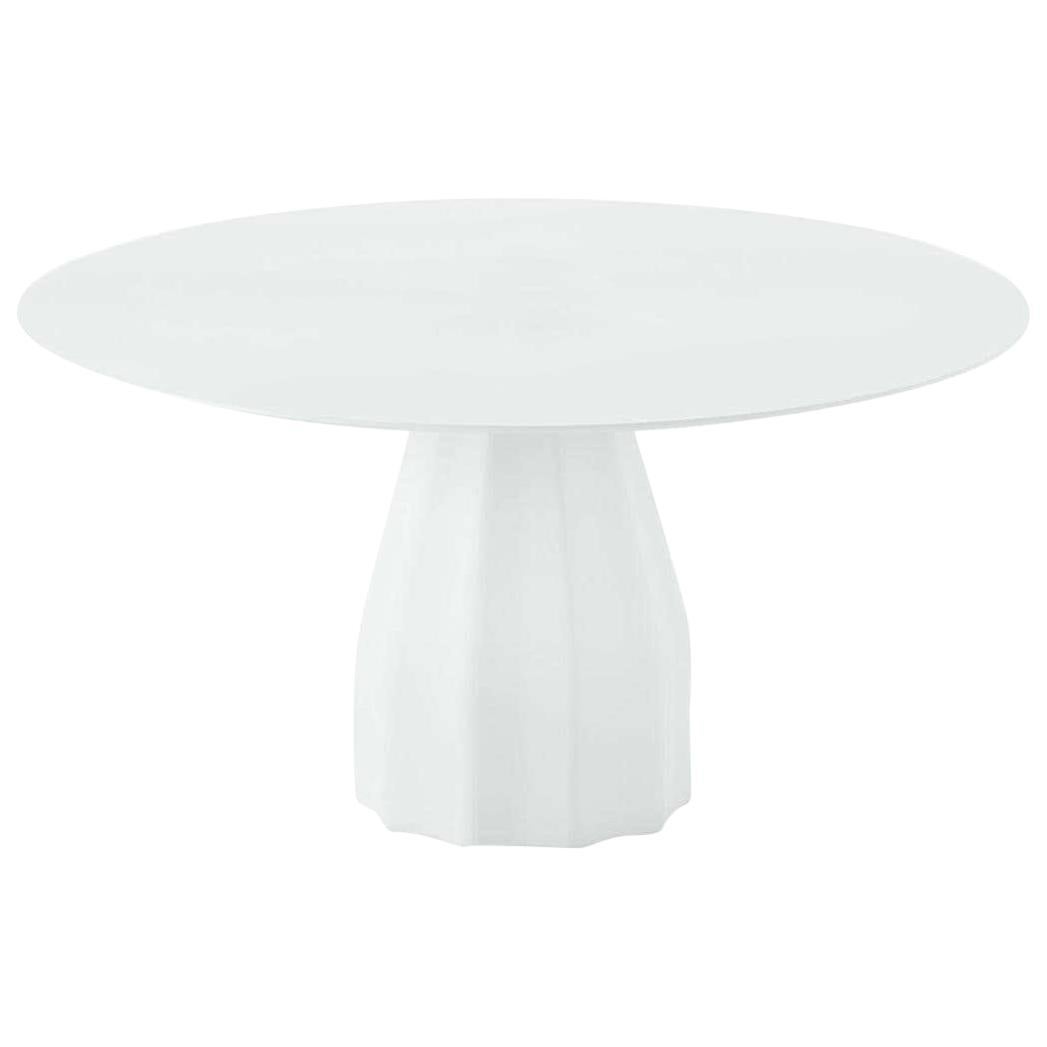 Viccarbe Dining Burin Table, White Finish by Patricia Urquiola For Sale