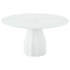 Viccarbe Dining Burin Table, White Finish by Patricia Urquiola