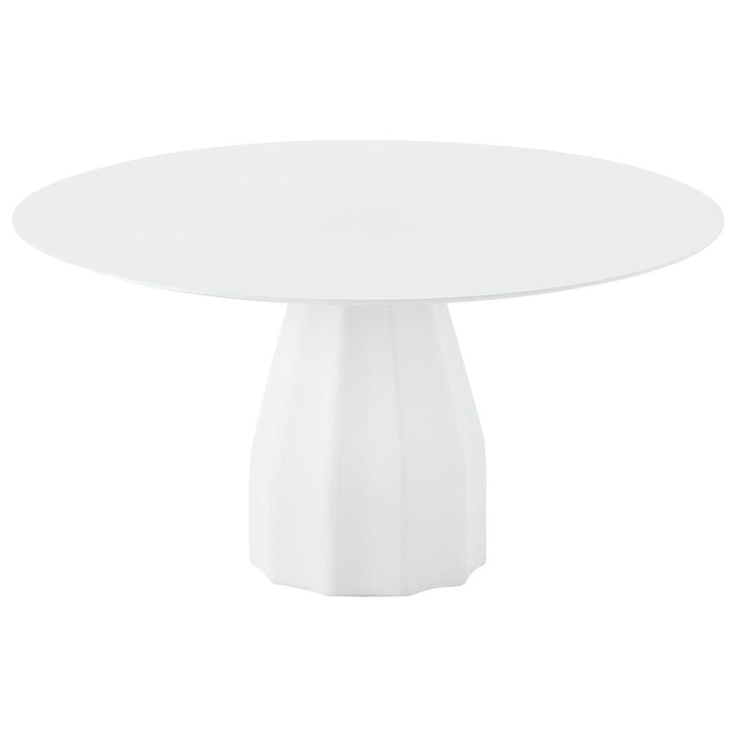 Viccarbe Dining Burin Table, White Finish 'lacquered' by Patricia Urquiola For Sale