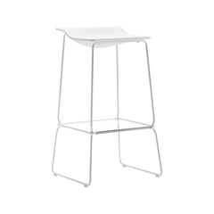 Viccarbe Last Minute High Stool by Patricia Urquiola, White