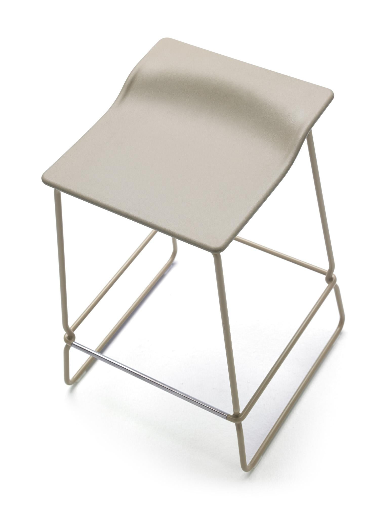 Spanish Viccarbe Last Minute Stool by Patricia Urquiola, White For Sale