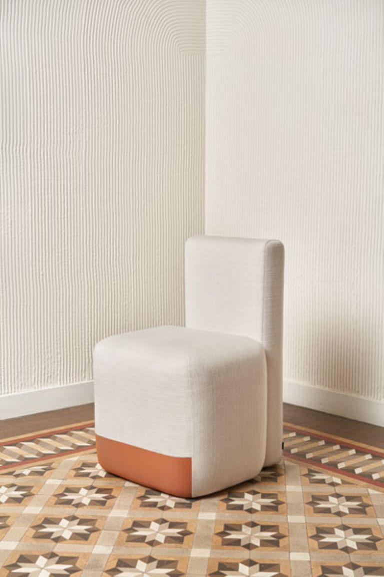 Spanish Viccarbe Season Chair by Piero Lissoni, in Fabric Crevin Gaudi 05 For Sale