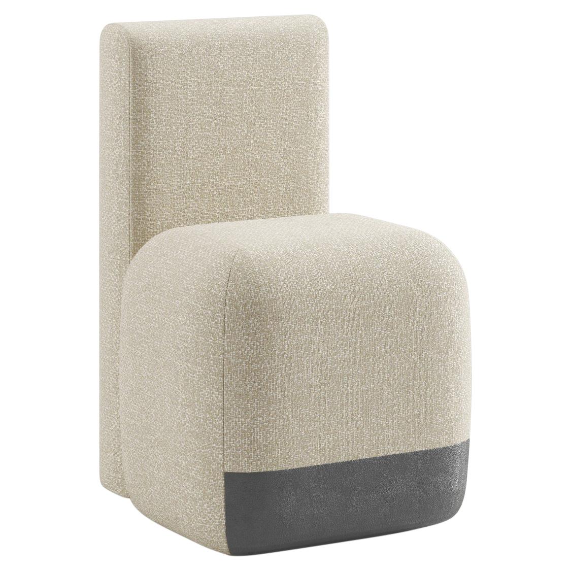 Viccarbe Season Chair by Piero Lissoni, in Fabric Crevin Gaudi 05 For Sale