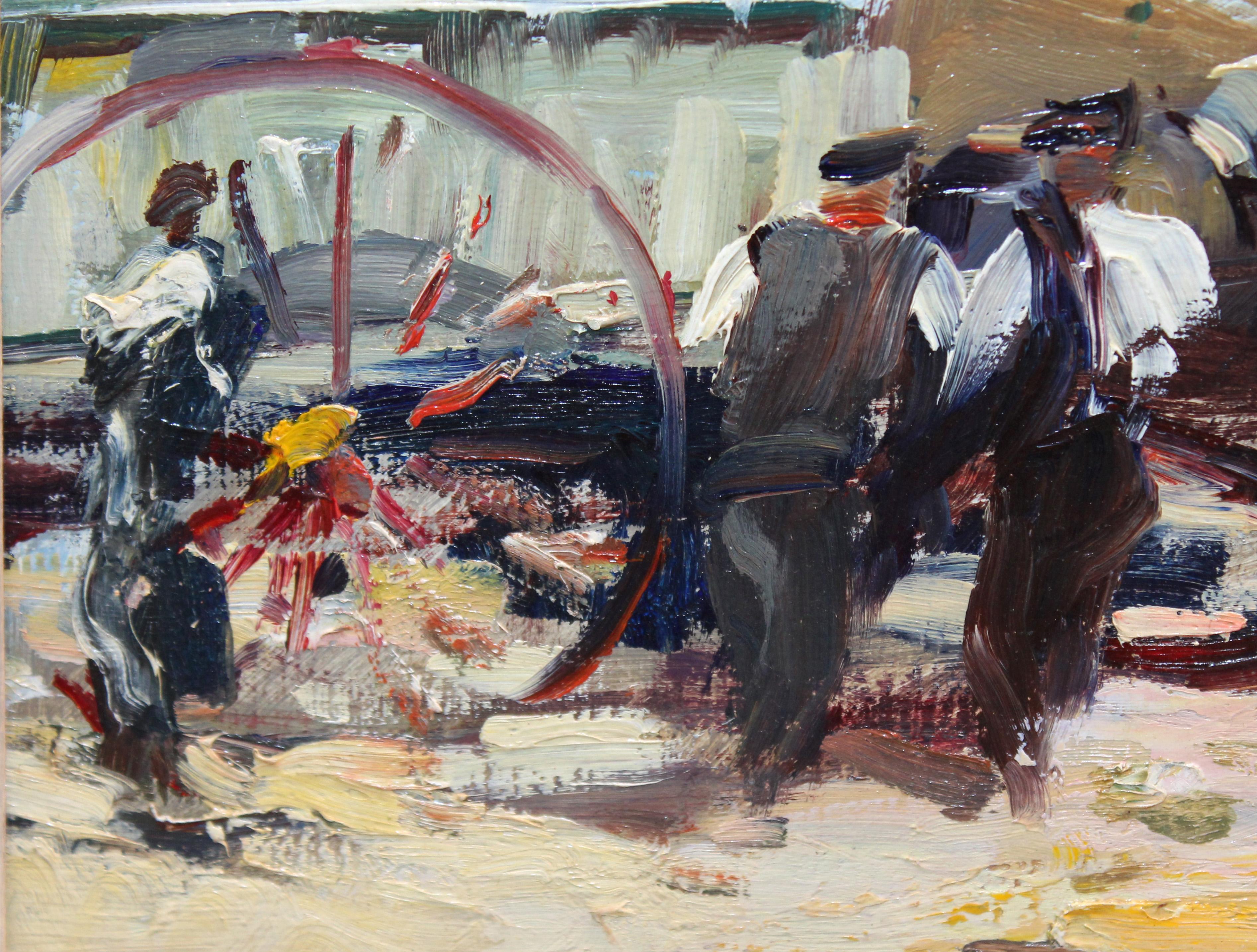 Óleo sobre tela - Año 1937 - La feria del ganado en venta 2