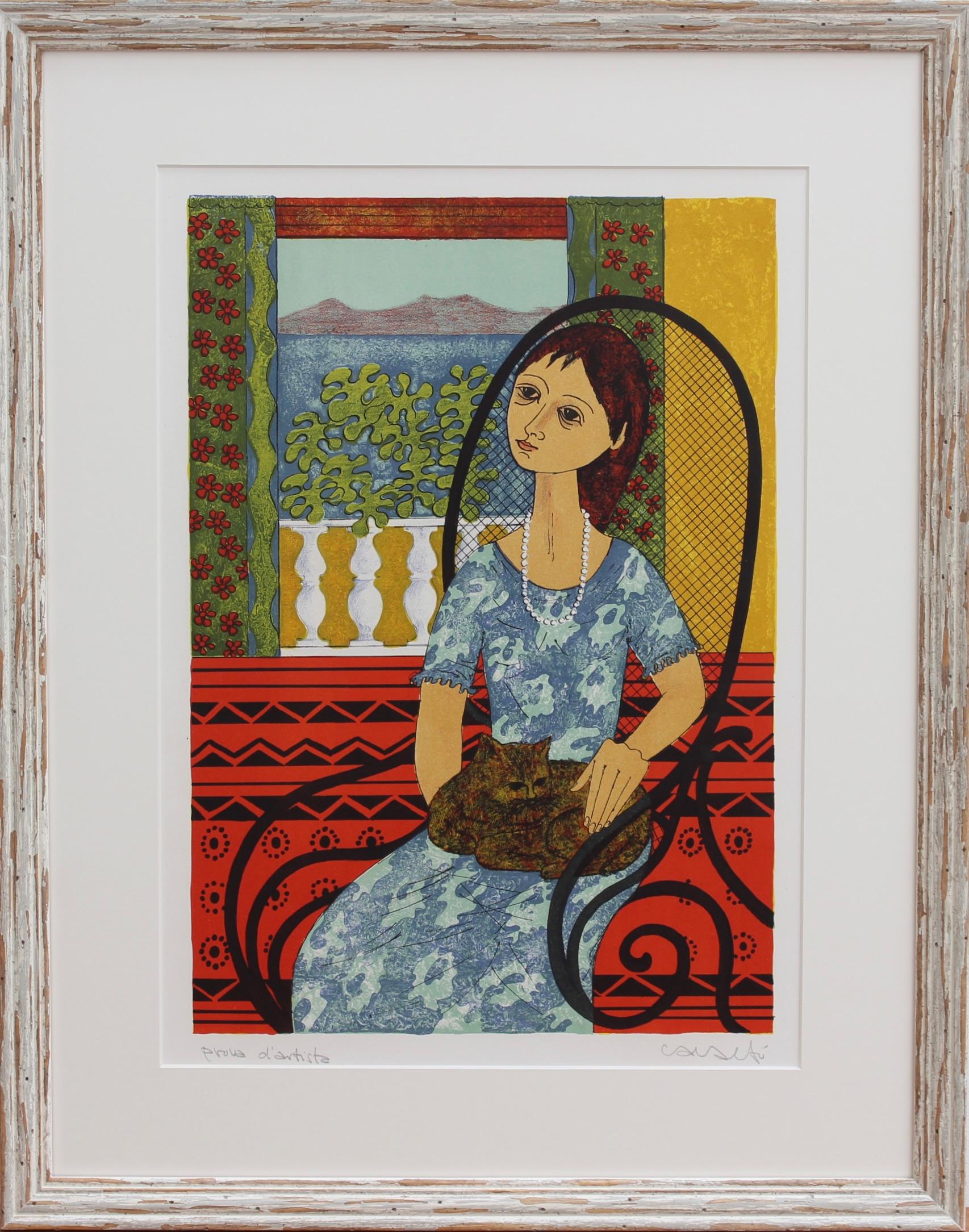 Vicenç Caraltó Figurative Print - Melancholic Muses III