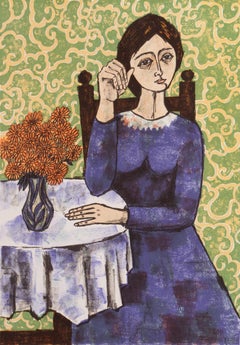 'Woman in Blue', Nouvelle Gravure Internationale, Collector's Guild