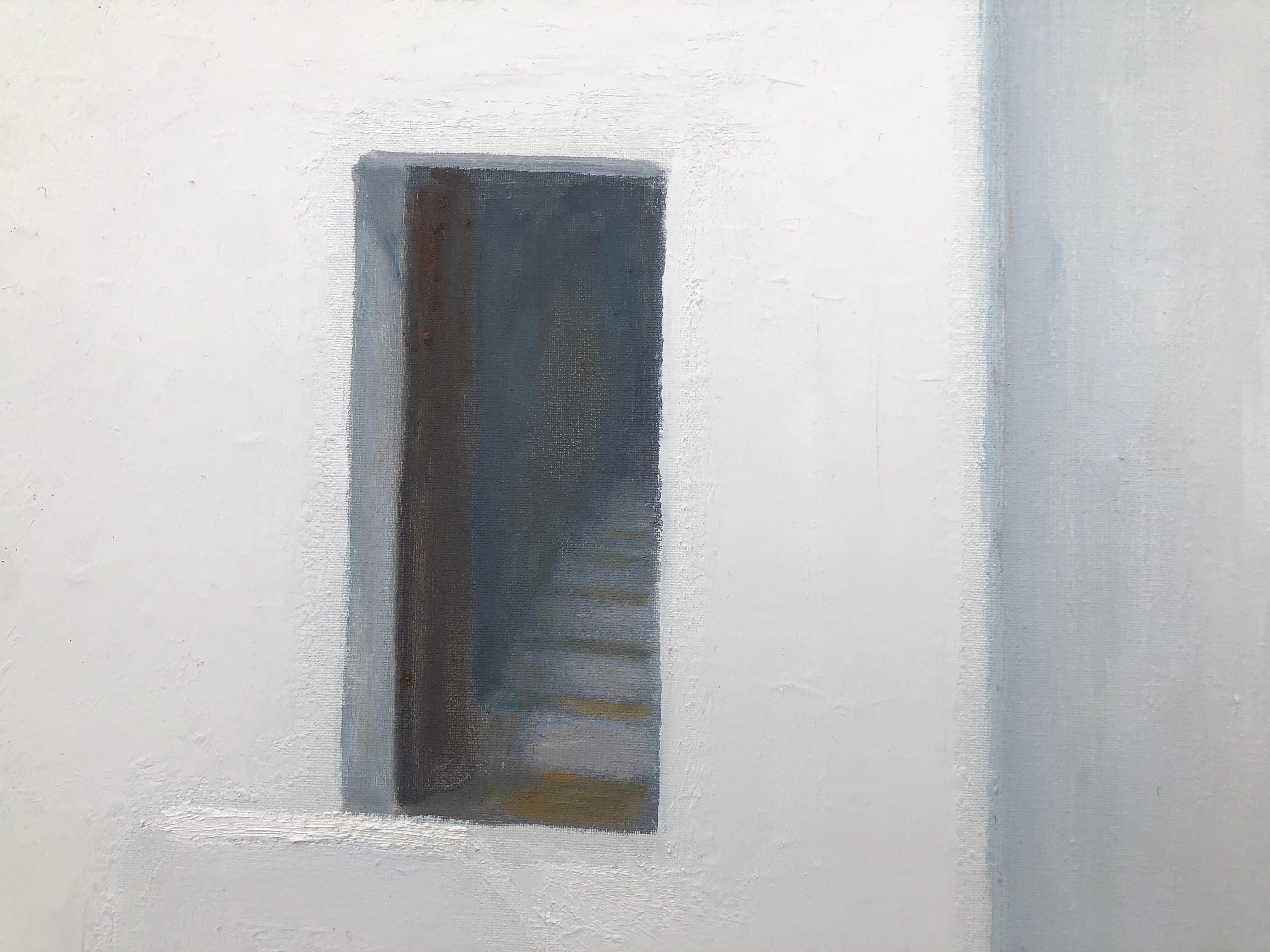 Ibiza España óleo sobre lienzo pintura paisaje urbano español mediterráneo 1
