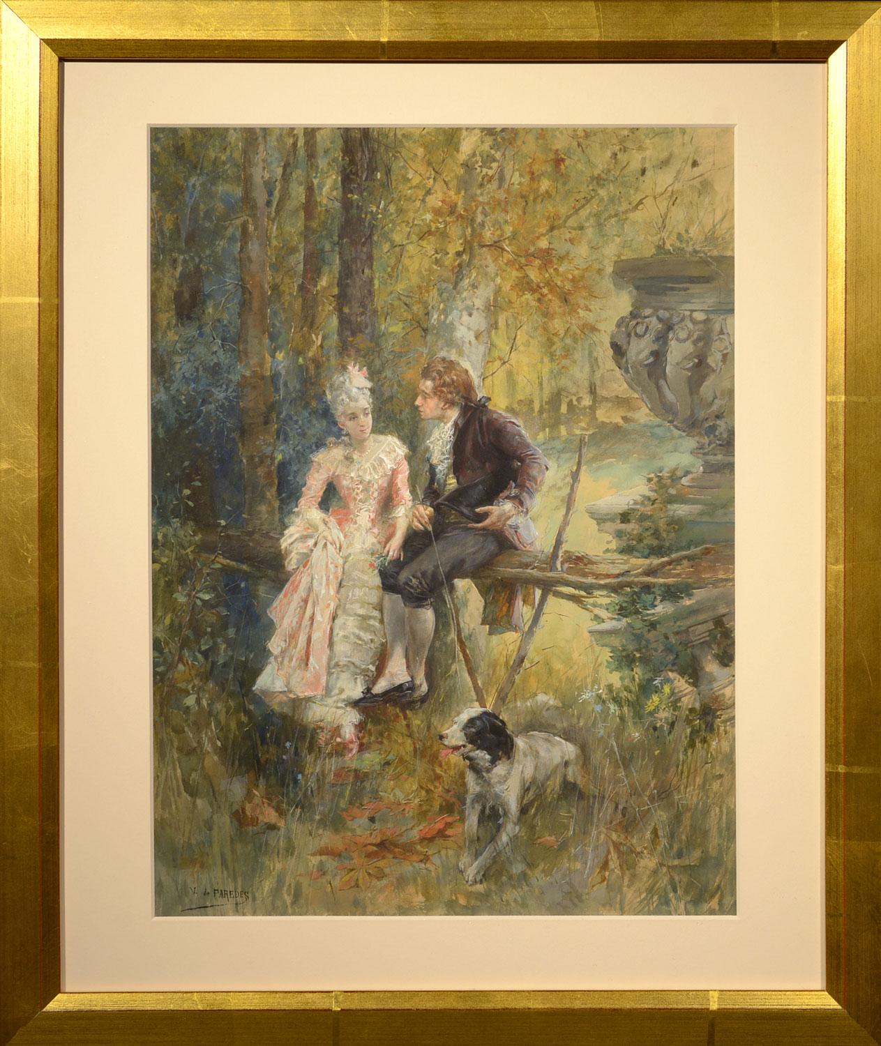 Fall Courtship - Painting by Vicente García de Paredes