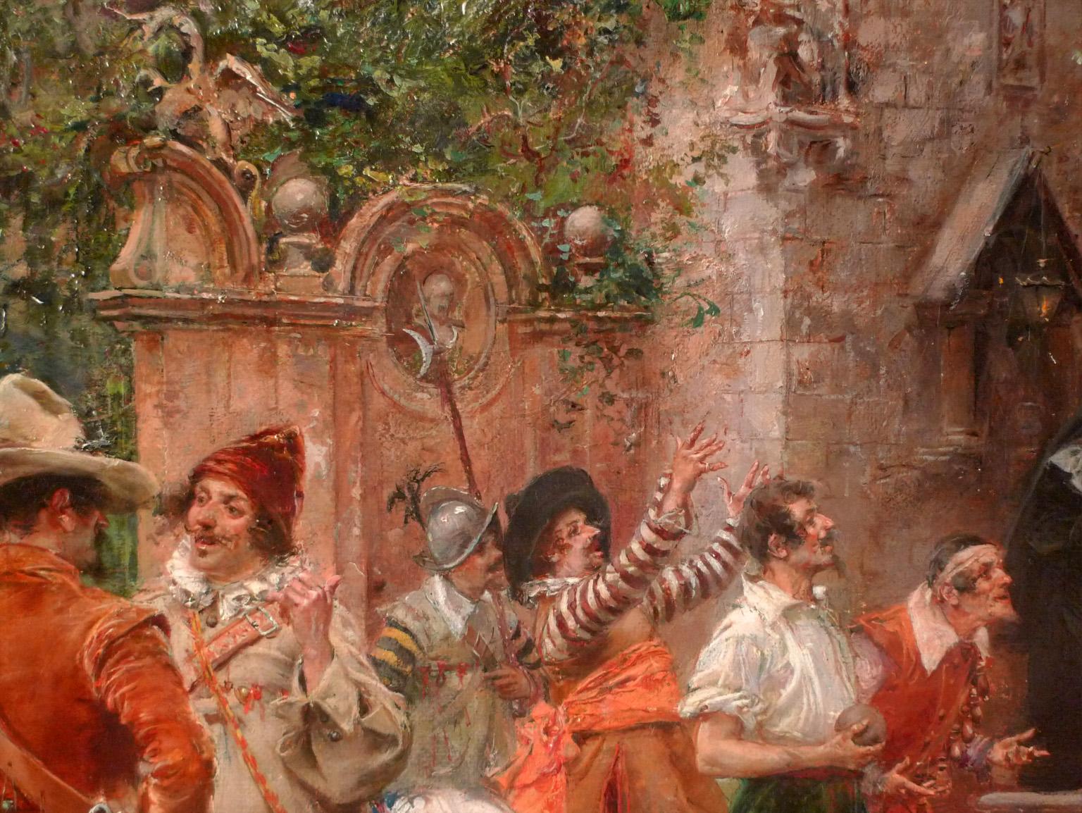 VICENTE MARCH
Spanish, 1859 - 1927
THE CHORISTER AND THE ROISTERERS
signed and located 