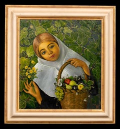 Recogiendo frutas y flores' de Vicente Mulet y Claver (1897 - Valencia - 1945)