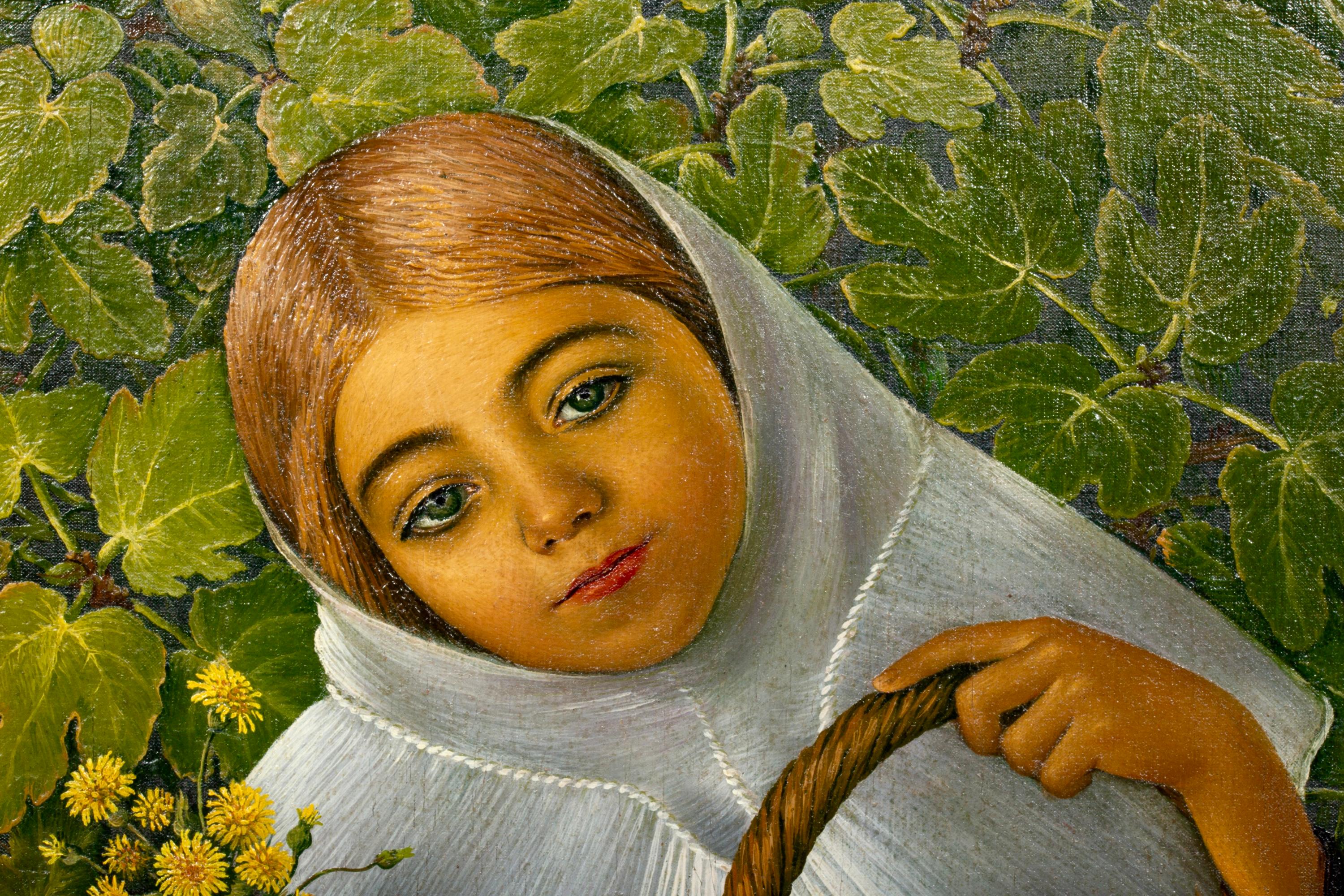 Recogiendo frutas y flores' de Vicente Mulet y Claver (1897 - Valencia - 1945) en venta 2