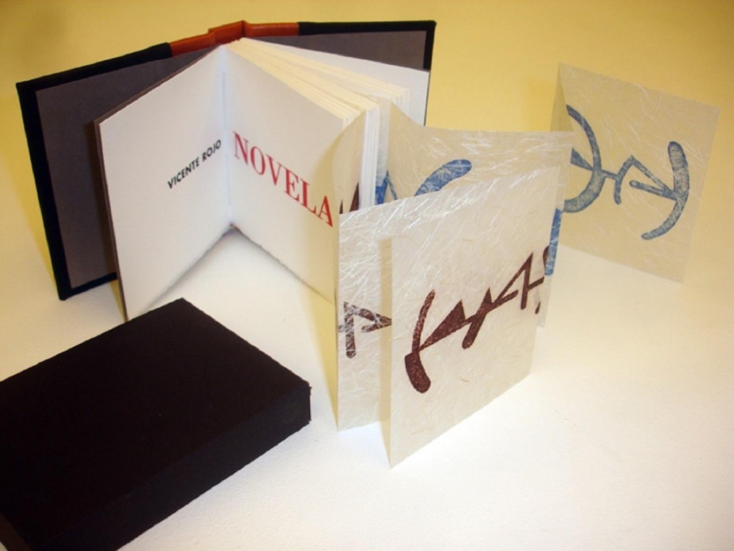 Vicente Rojo (México, 1932-2021)
Novela", 2007
libro, aguatinta al azúcar sobre papel Guarro Biblos 250g.
12 x 11 cm (4,8 x 4,4 pulg.)
Edición de 50 ejemplares
IDENTIFICADOR: ROJ-124
Sin enmarcar