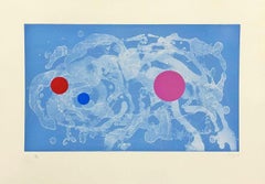 Vicente Rojo, ¨Suite Nubes de fuego I¨, 2006, Siebdruck, 18,9x26,8 in