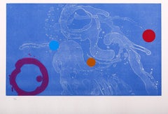 Vicente Rojo, ¨Suite Nubes de fuego III¨, 2006, Siebdruck, 18,9x26,8 in