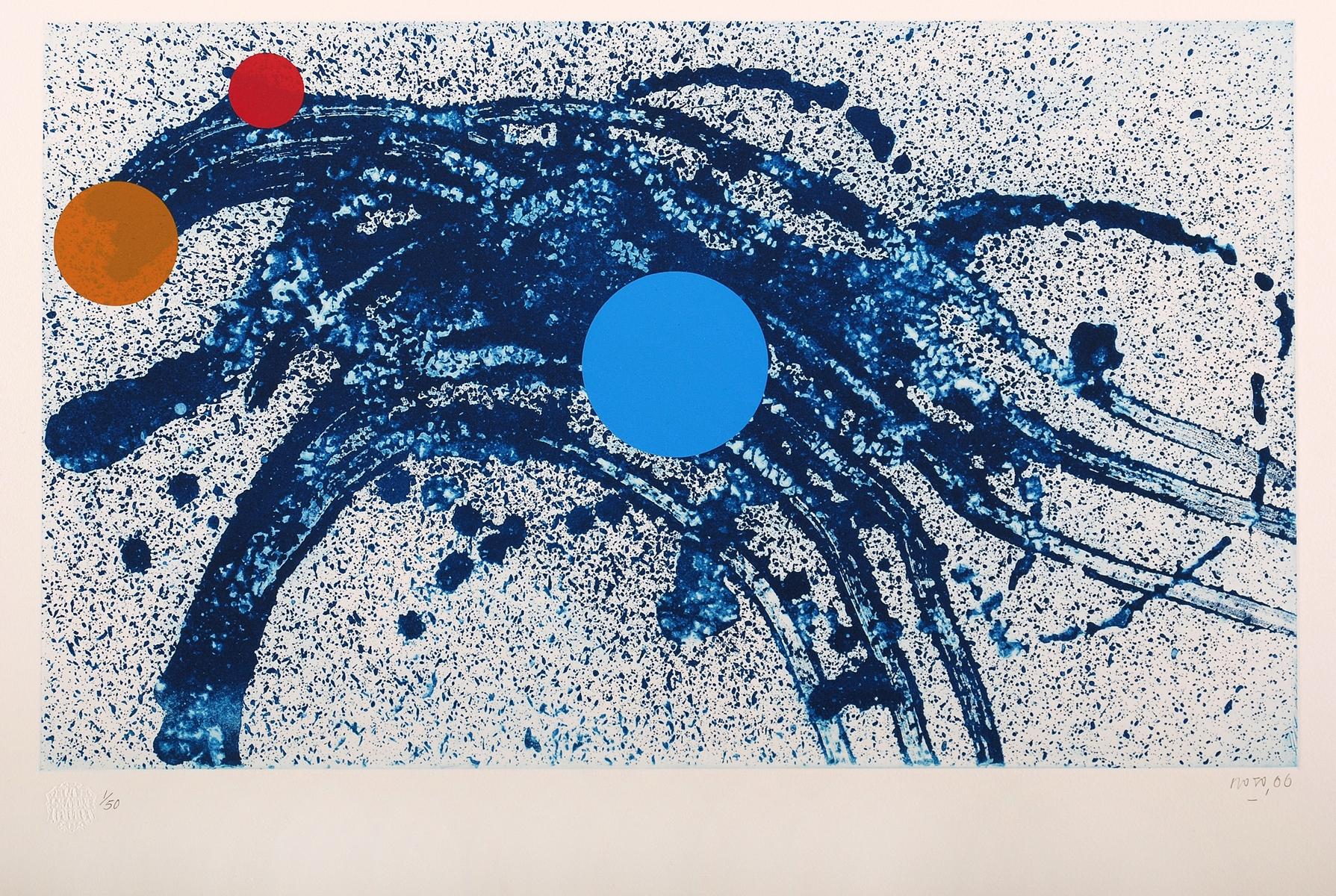 Vicente Rojo, ¨Suite Nubes de fuego VI¨, 2006, Siebdruck, 18,9x26,8 in im Angebot 1
