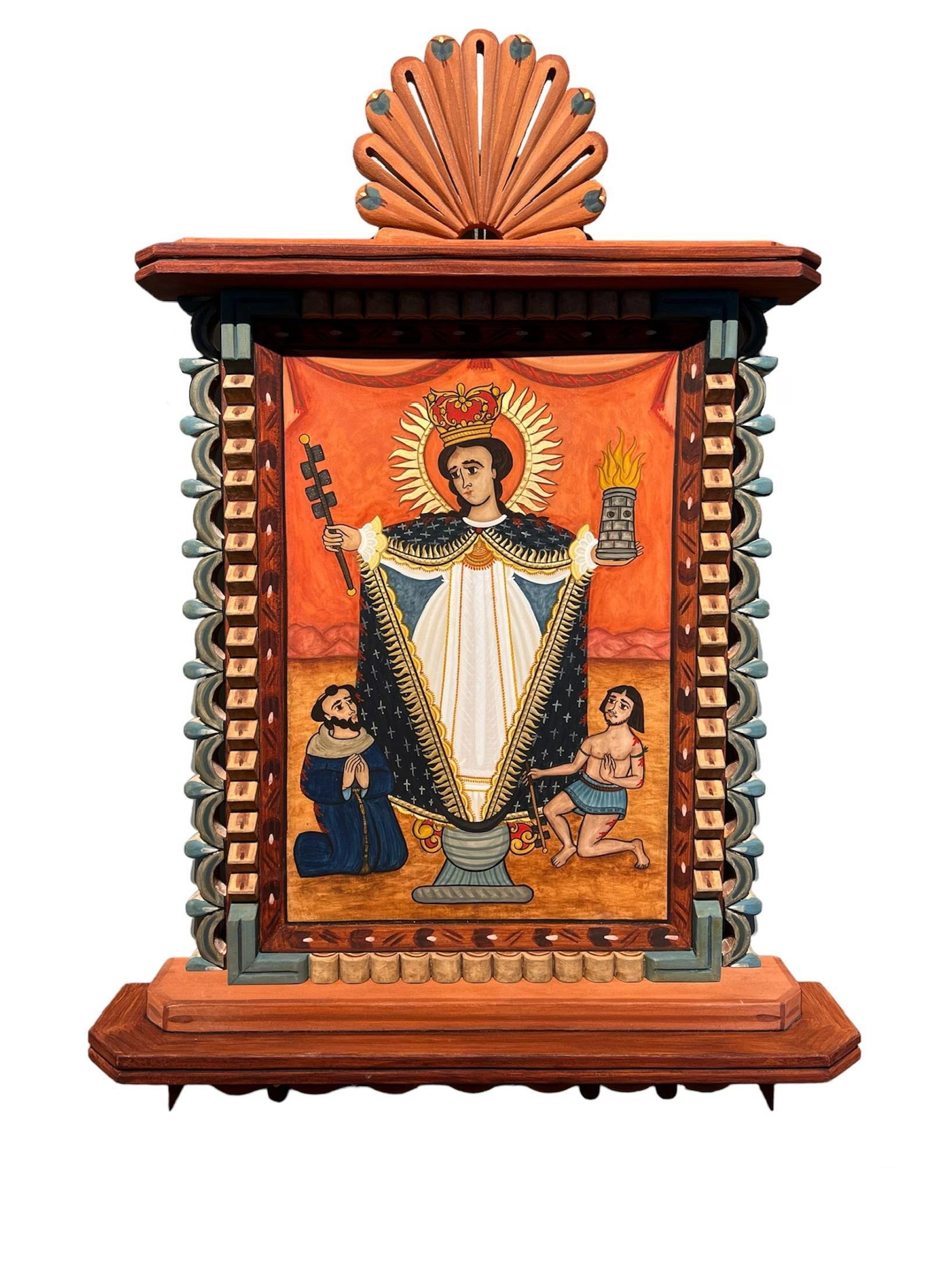 Nuestra Señora de La Macana - Our Lady of Macana - Mixed Media Art by Vicente Telles 