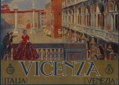 "Vicenza - Affiche de voyage italienne de Tullio Silvestri:: vers 1930