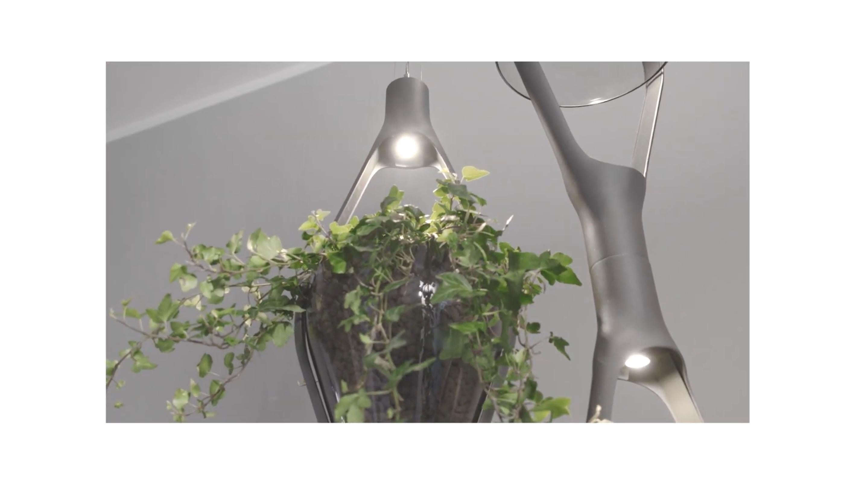 XXIe siècle et contemporain Lampe à suspension modulaire 'Viceversa' de No Lawrance pour KDLN en gris fumé en vente