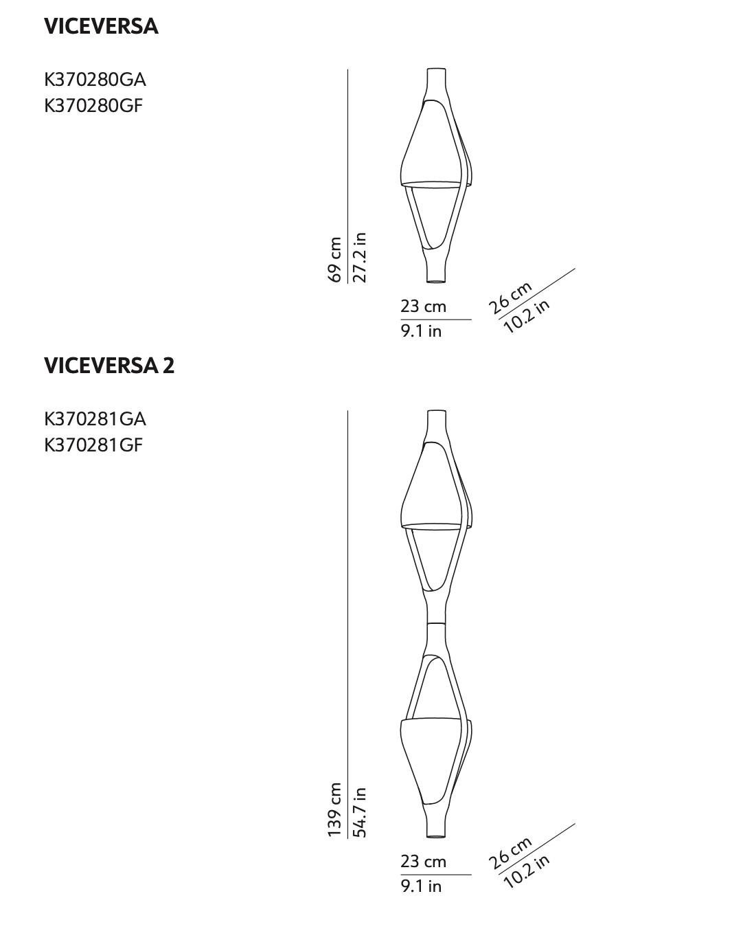 Lampe à suspension modulaire 'Viceversa' de No Lawrance pour KDLN en gris fumé en vente 2