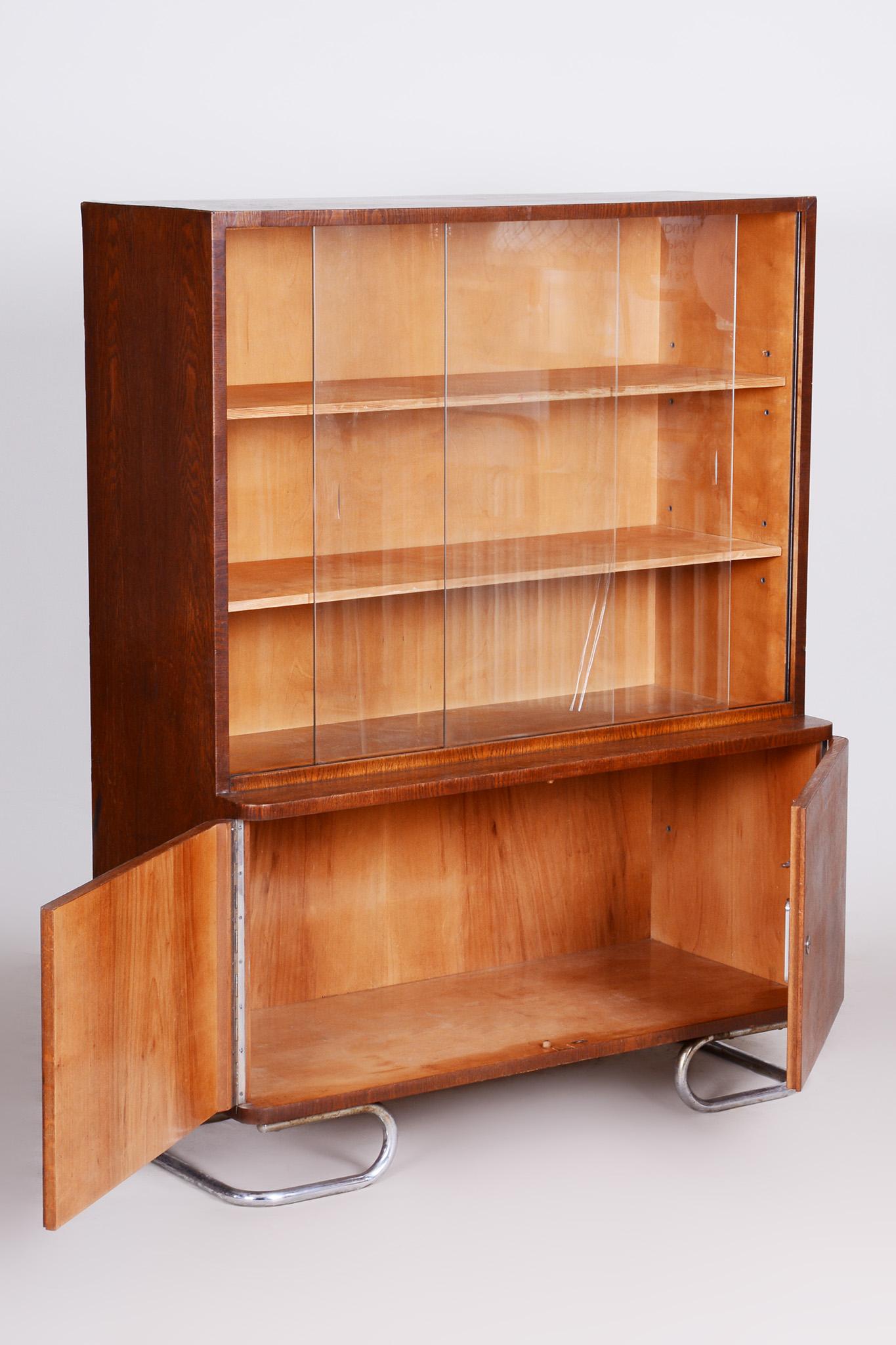 Vichr a Spol Art Deco Bookcase Made in 1930s Czechia For Sale 5