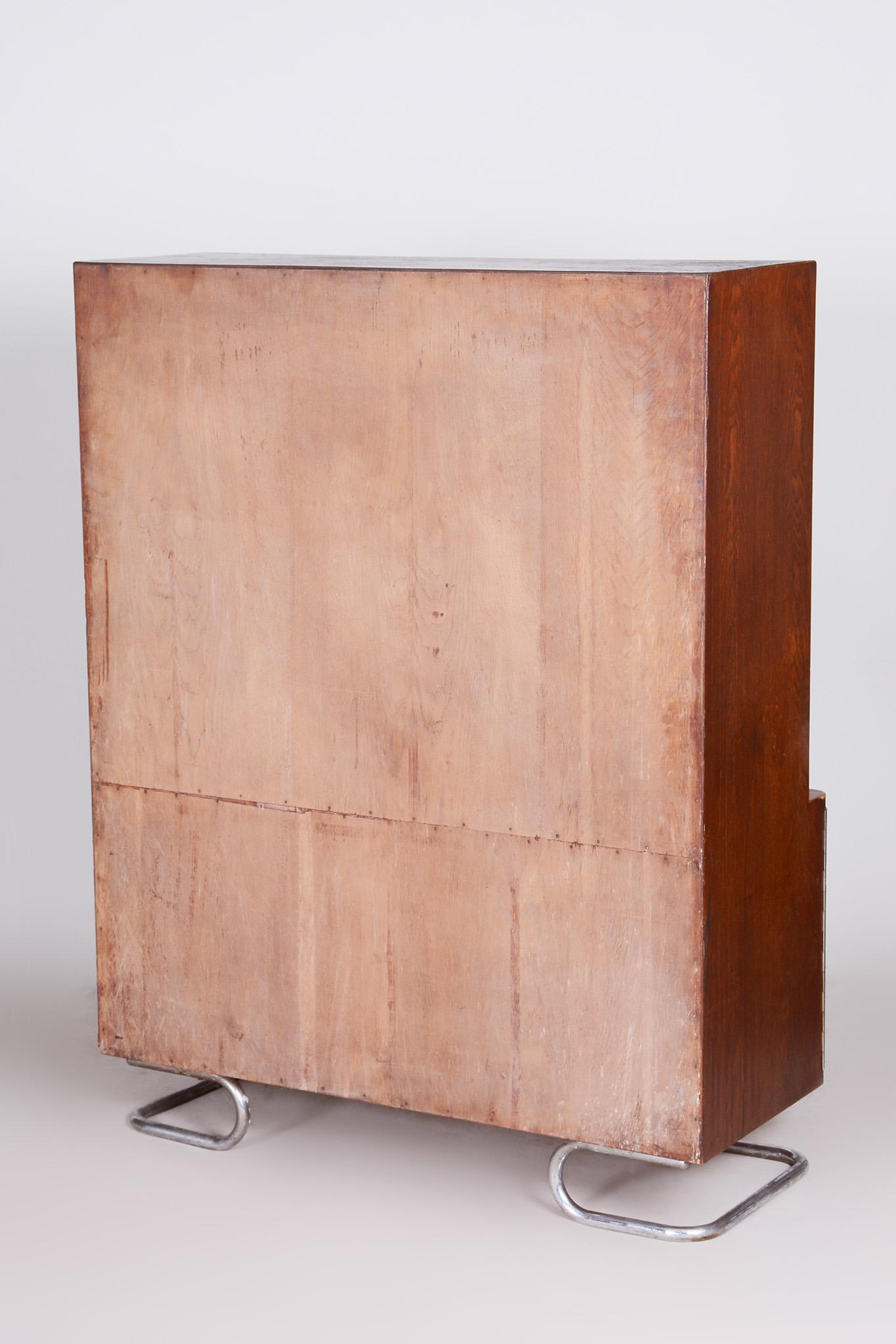 Vichr a Spol Art Deco Bookcase Made in 1930s Czechia For Sale 11
