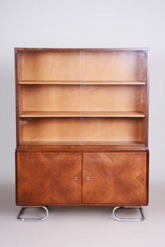 Vichr a Spol Art Deco Bookcase Made in 1930s Czechia