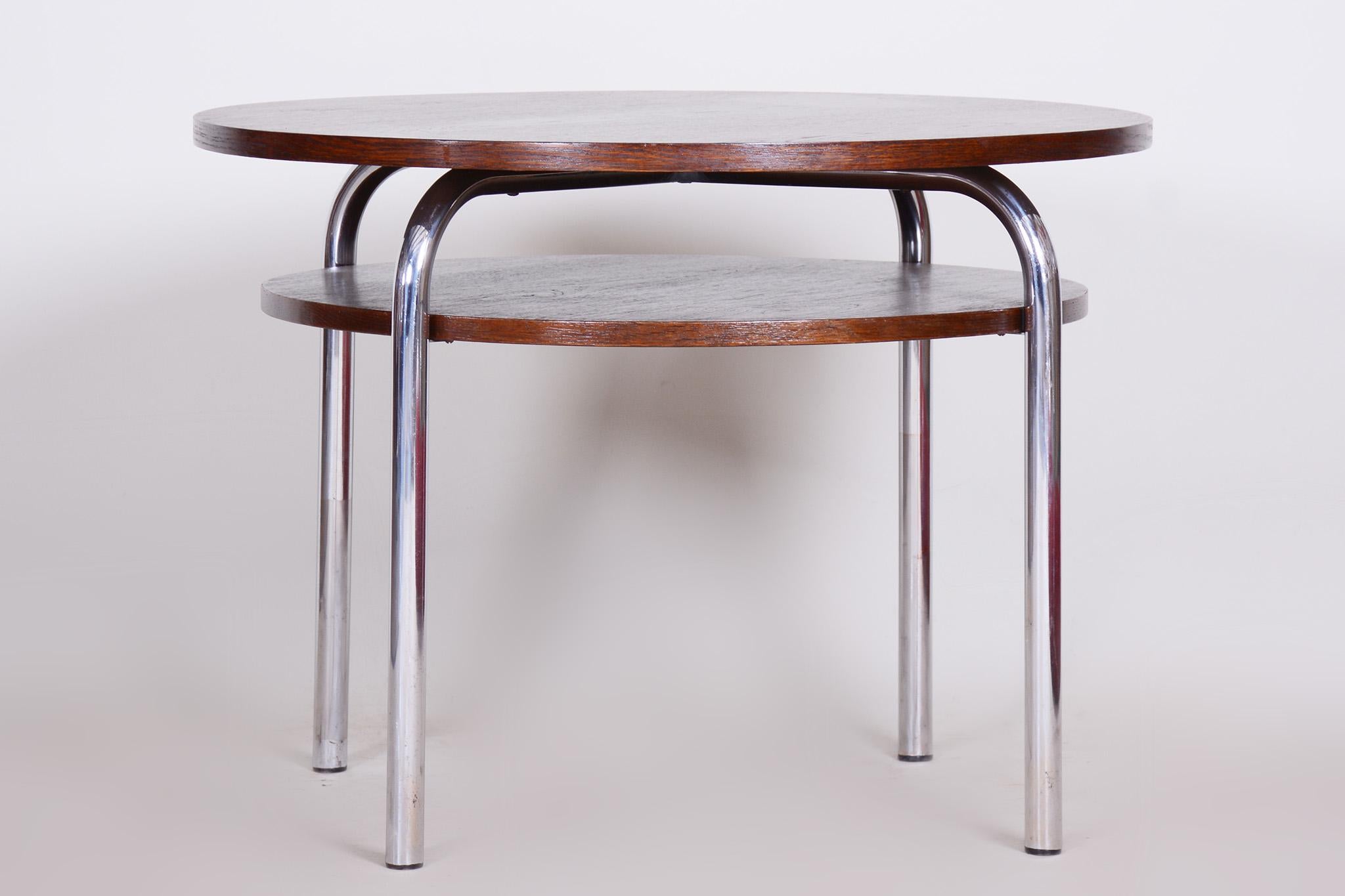 Bauhaus Vichr & Co Table Made in 1930s Czechia, Original Condition For Sale