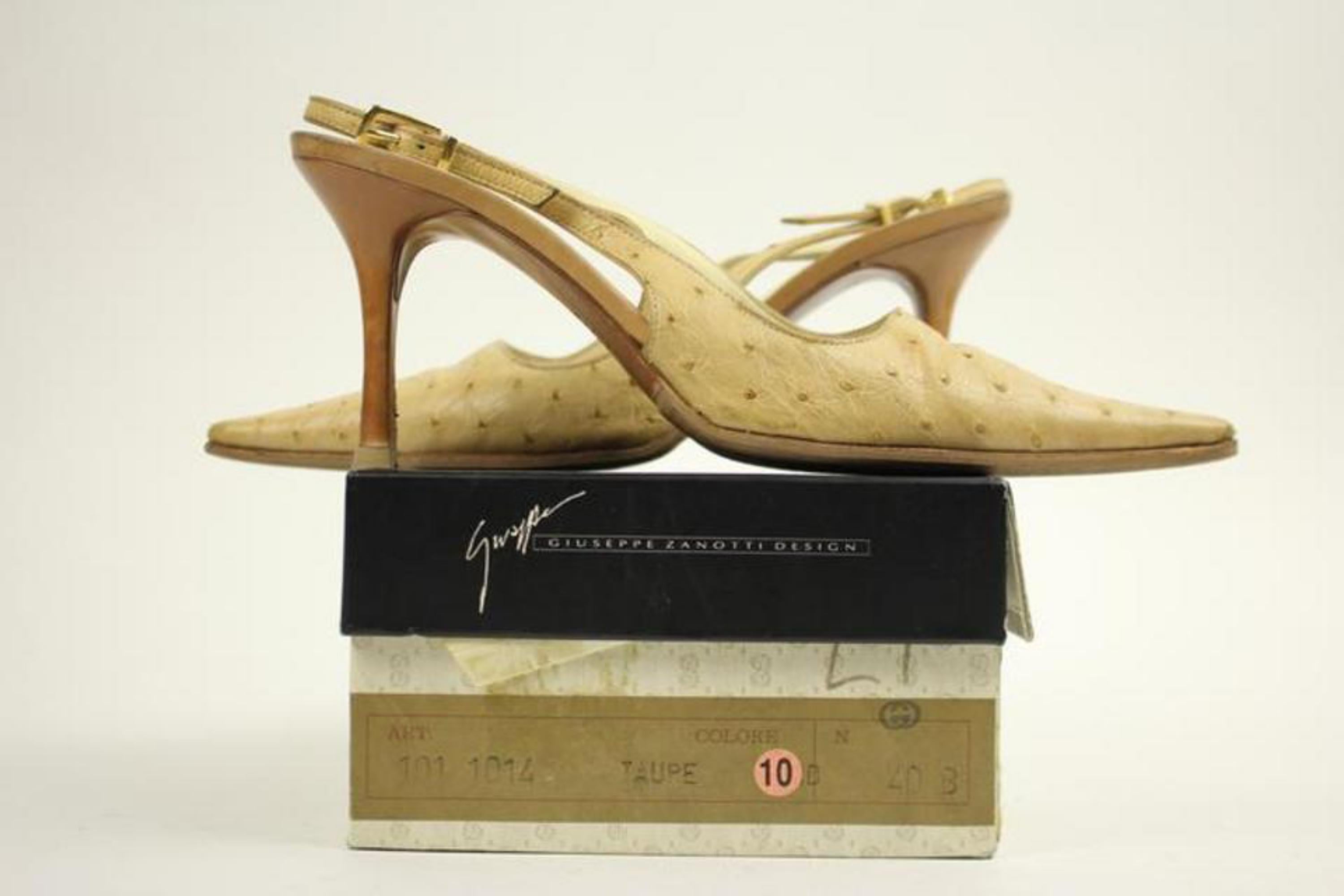 Vicini Yellow Ostrich Heels Gzsty08 Pumps For Sale 4