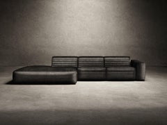 Vicious Modular Sofa Timeless Leather Black