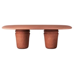 Grande table d'extérieur corail Vick