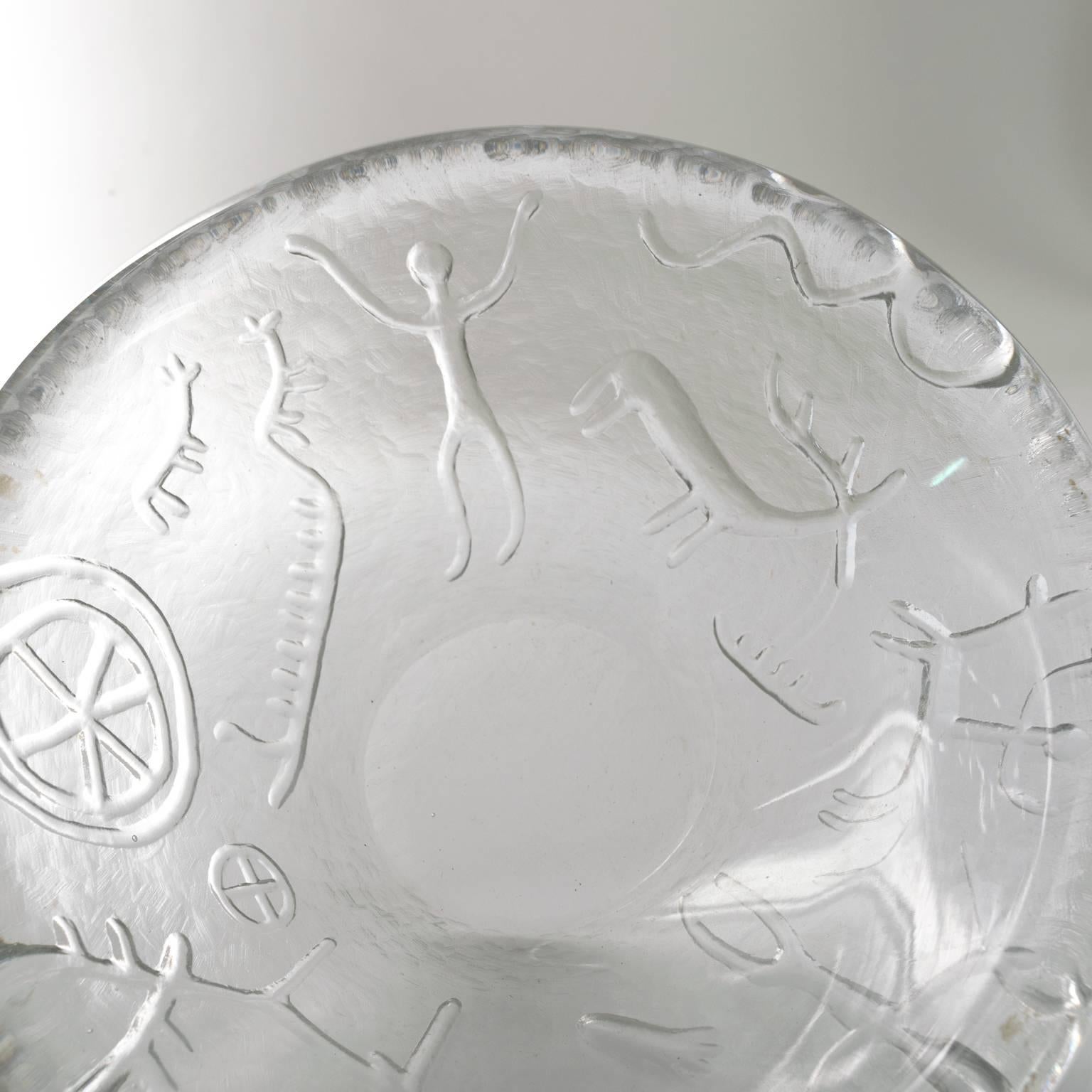 Sculpté Bol en cristal 