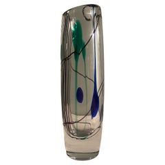 Vicke Lindstrand - Kosta Boda, vase unique, milieu du siècle, Suède, années 1950
