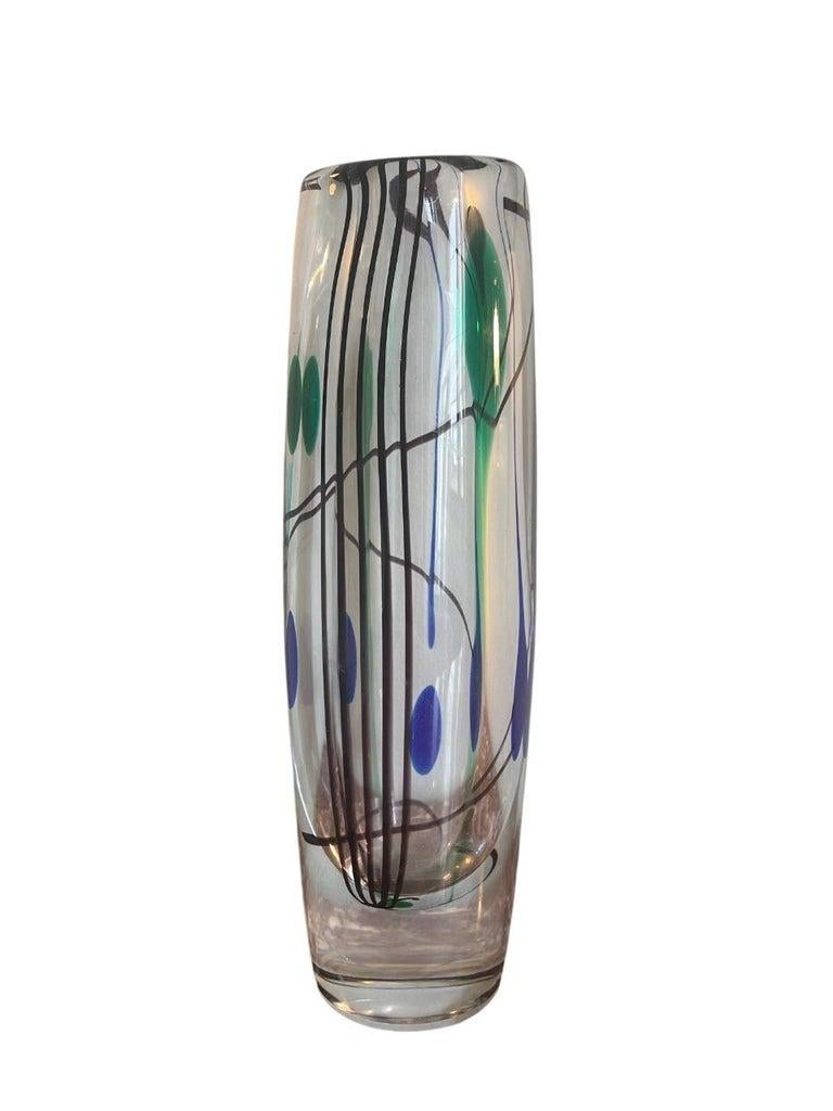Fait main Vase en verre d'art 