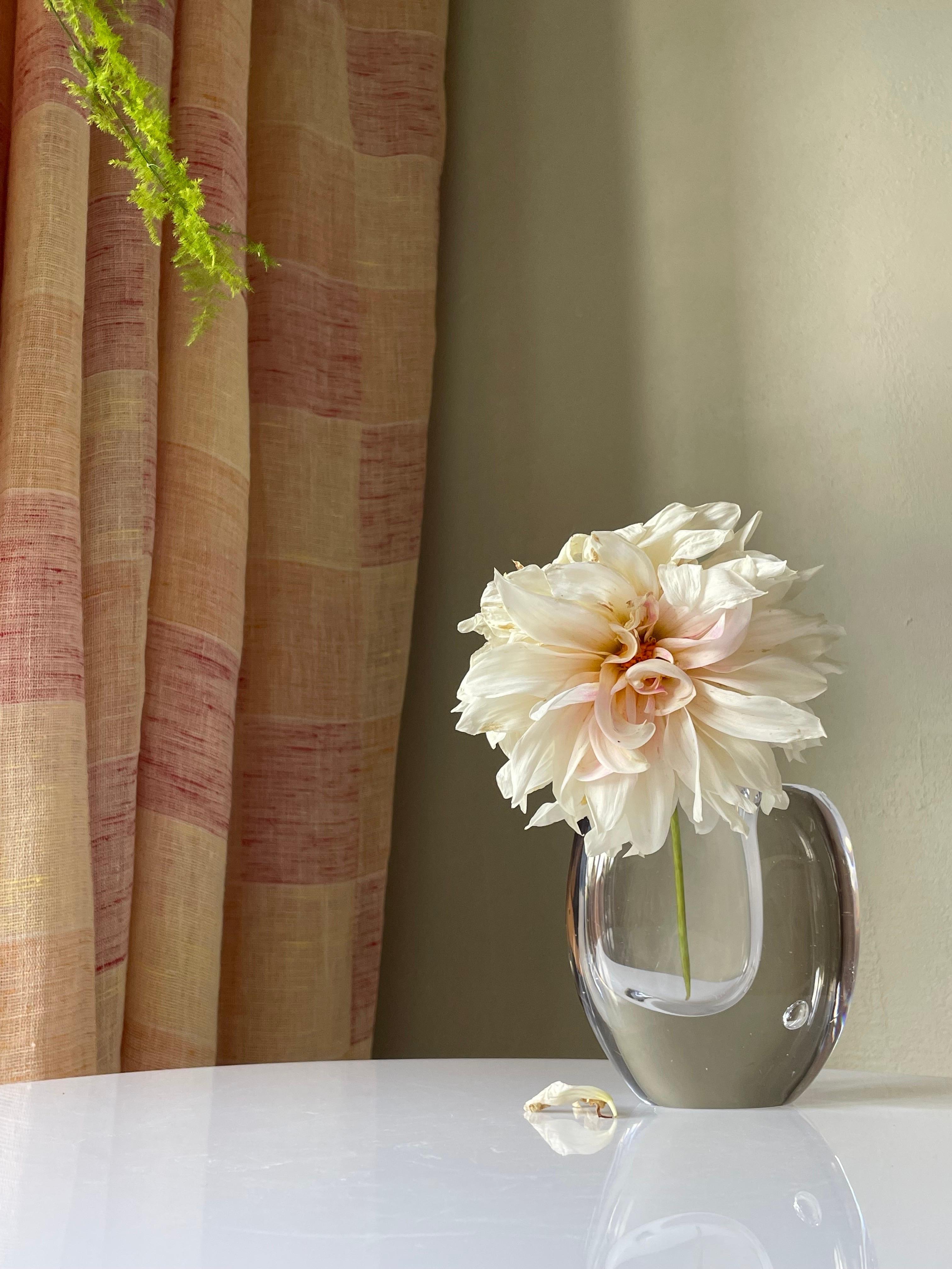 Fait main Vase à bulles décoratif en verre d'art Vicke Lindstrand, années 1950 en vente
