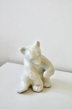 Scultura di orso di Vicke Lindstrand, Ceramica di Upsala Ekeby, Moderna svedese