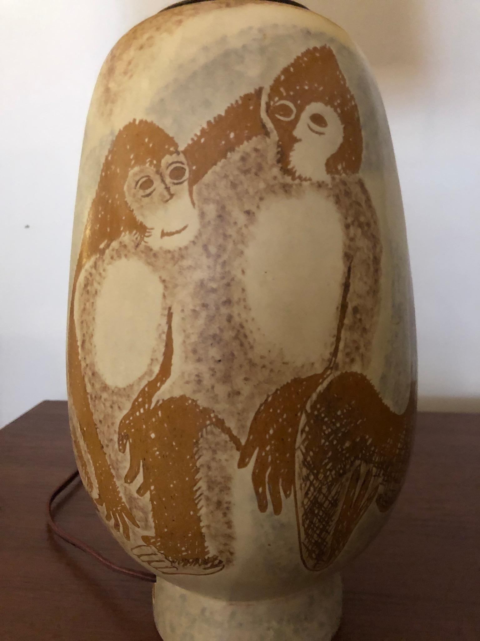 Vicke Lindstrand Ceramic Lamp for Upsala Ekeby 4