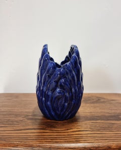 Vicke Lindstrand, Ceramic Seashell Vase, for Ekeby Sweden, Scandinavian Modern