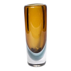 Vicke Lindstrand, Colored and Transparent Glass Vase, 1970